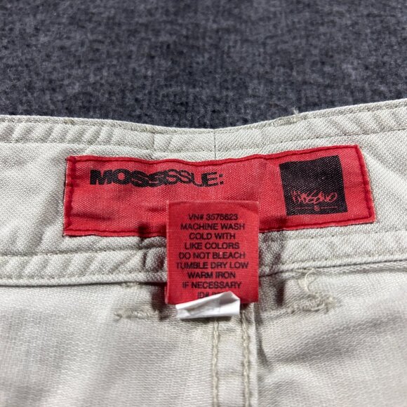 Vintage Y2K Mossimo Mini Micro Khaki Brown Low Rise Shorts Short Sz 13 NWT - Picture 6 of 16